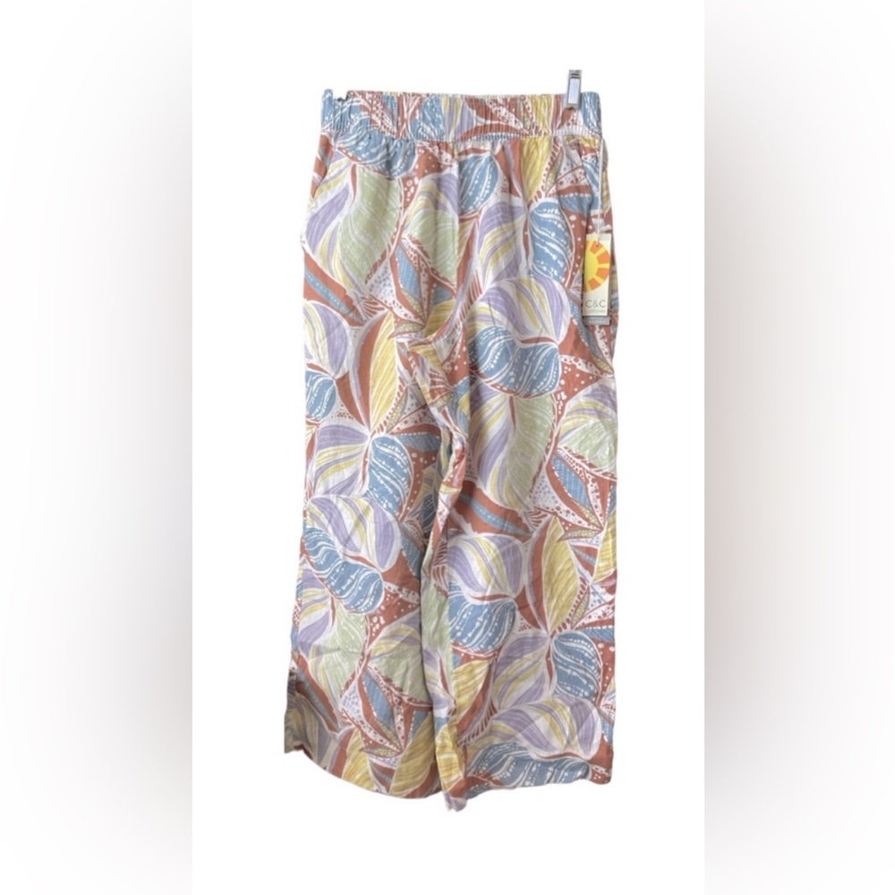 NWT C&C 100% LINEN PANTS with pockets